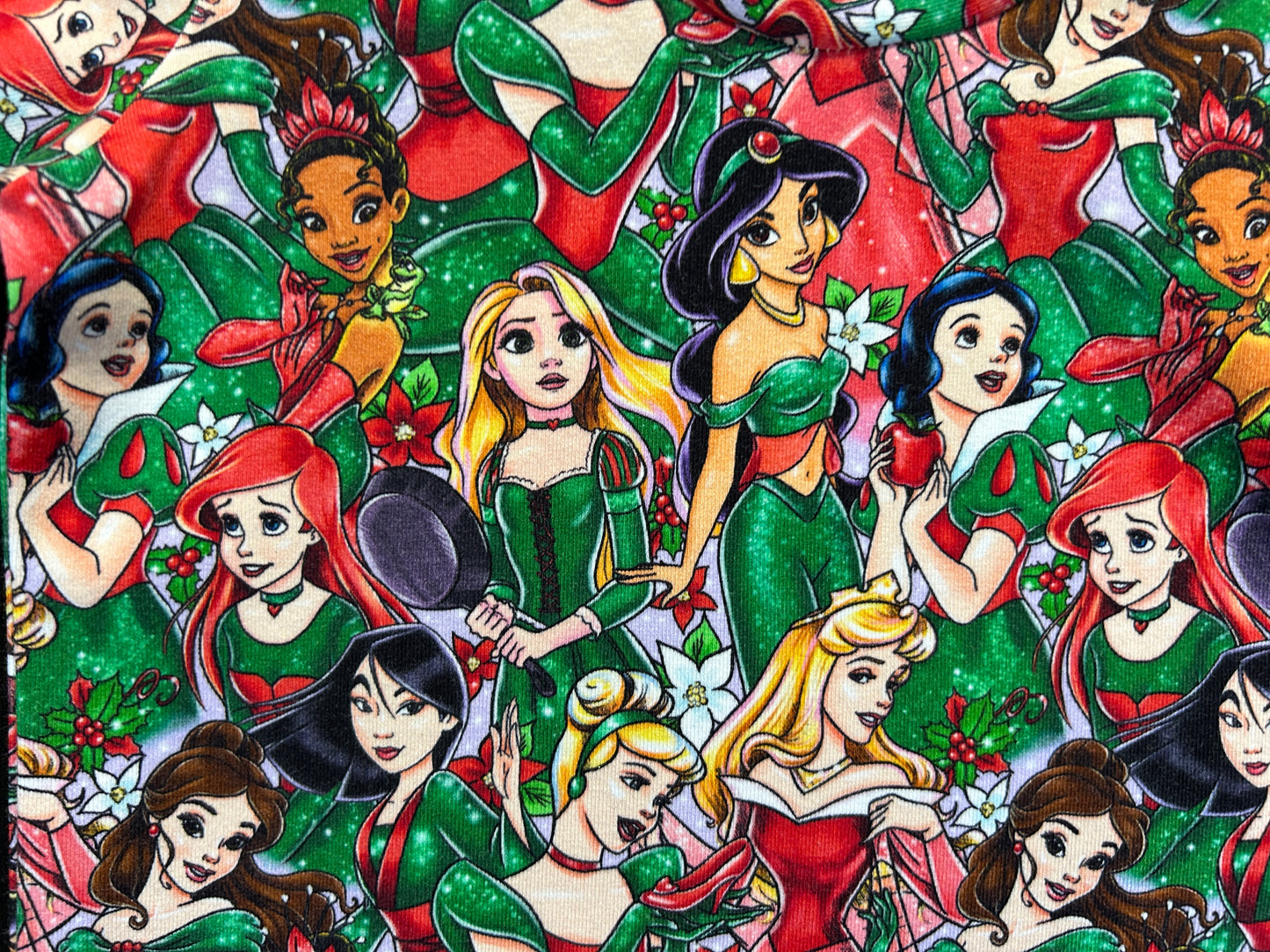 Christmas Princesses T-Shirt - Size 2