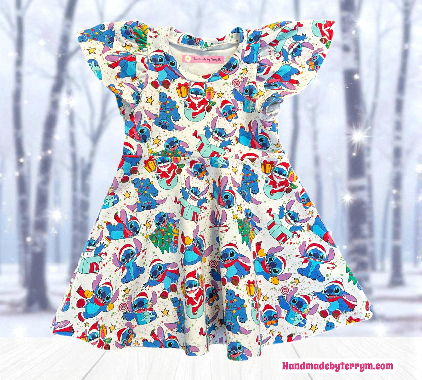 Christmas Stitch Dress - Size 1