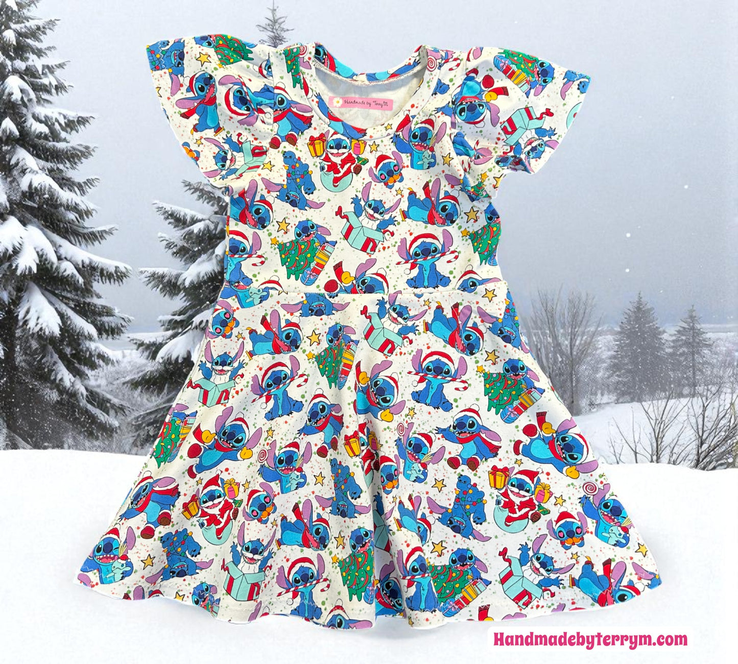 Christmas Stitch Dress - Size 2