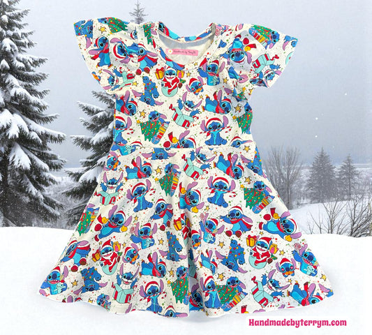 Christmas Stitch Dress - Size 2