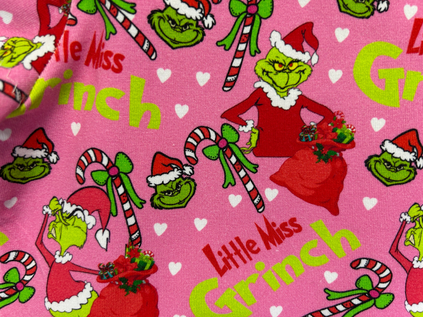 Little Miss Grinch Xmas Dress - Size 4