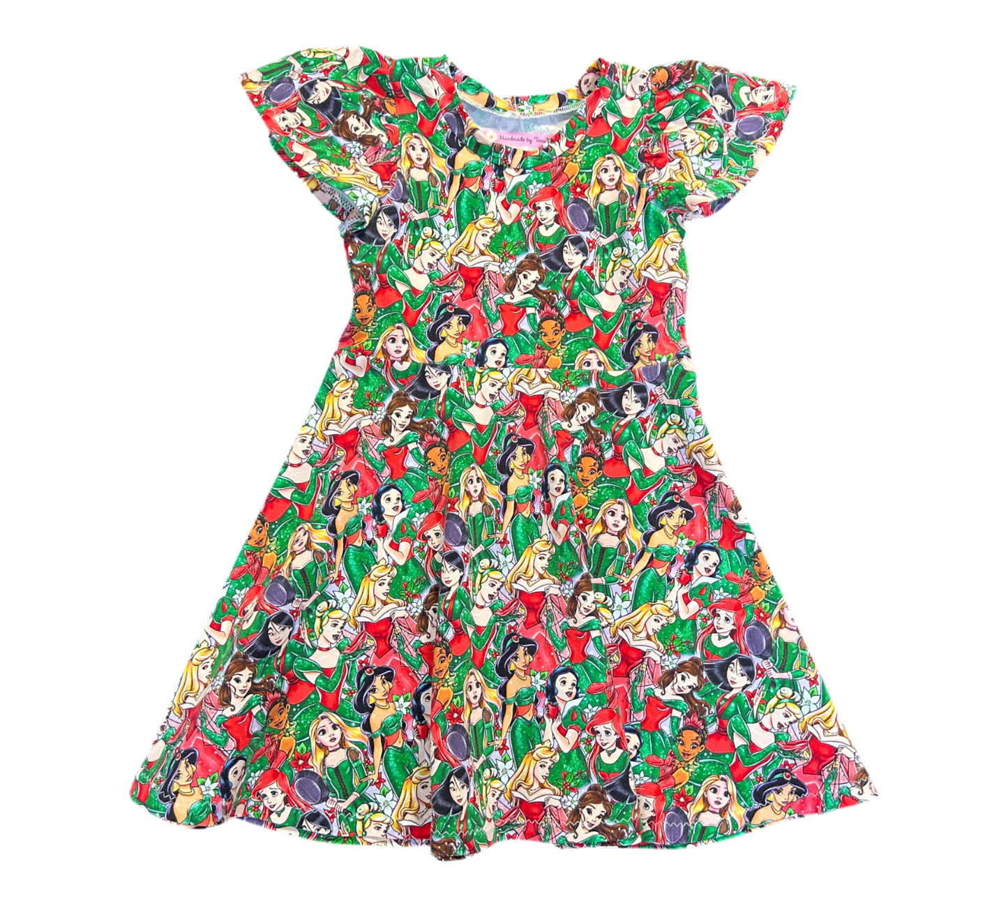 Christmas Princesses Dress - Size 5