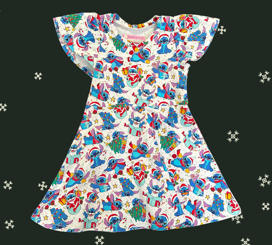 Christmas Stitch Dress - Size 3