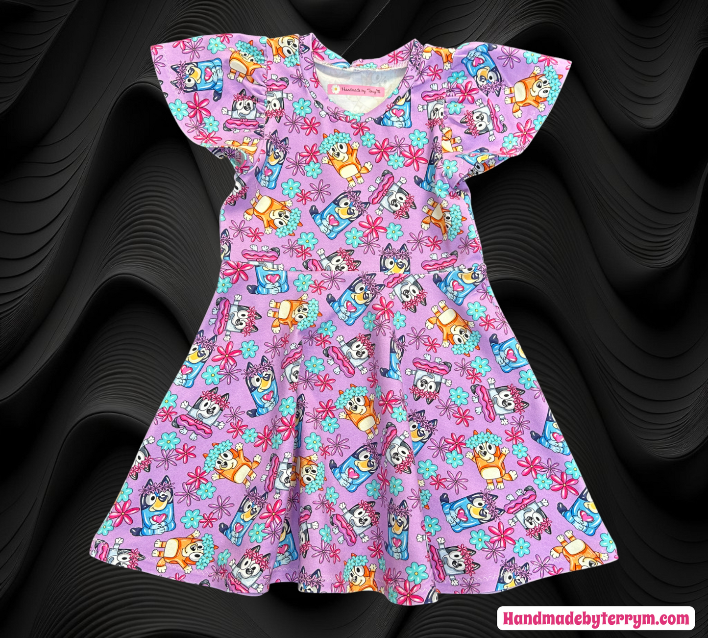 Purple Bluey Dress - Size 3