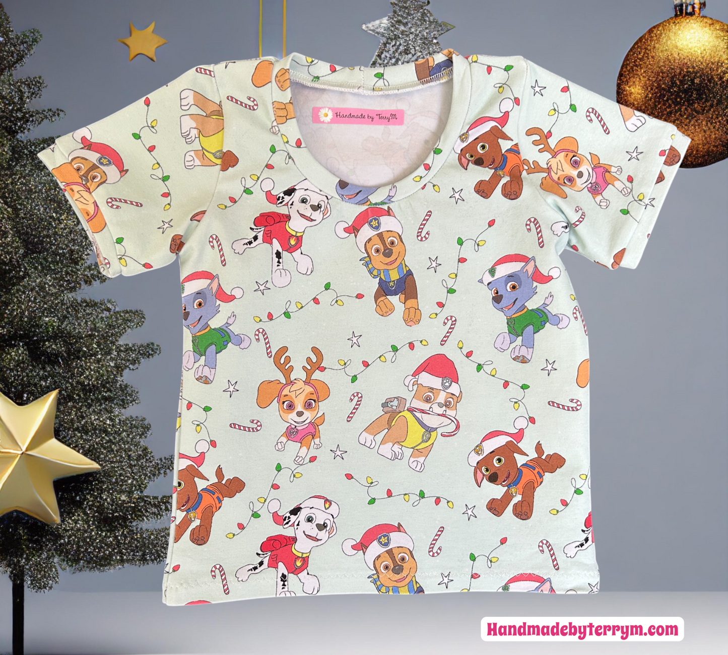 Christmas Paw Patrol T-Shirt - Size 1