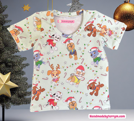 Christmas Paw Patrol T-Shirt - Size 1