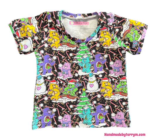 Christmas Carebears T-Shirt - Size 1