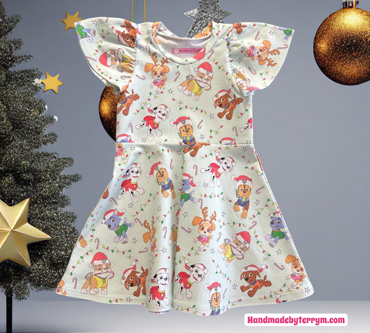 Christmas Paw Patrol Dress - Size 3