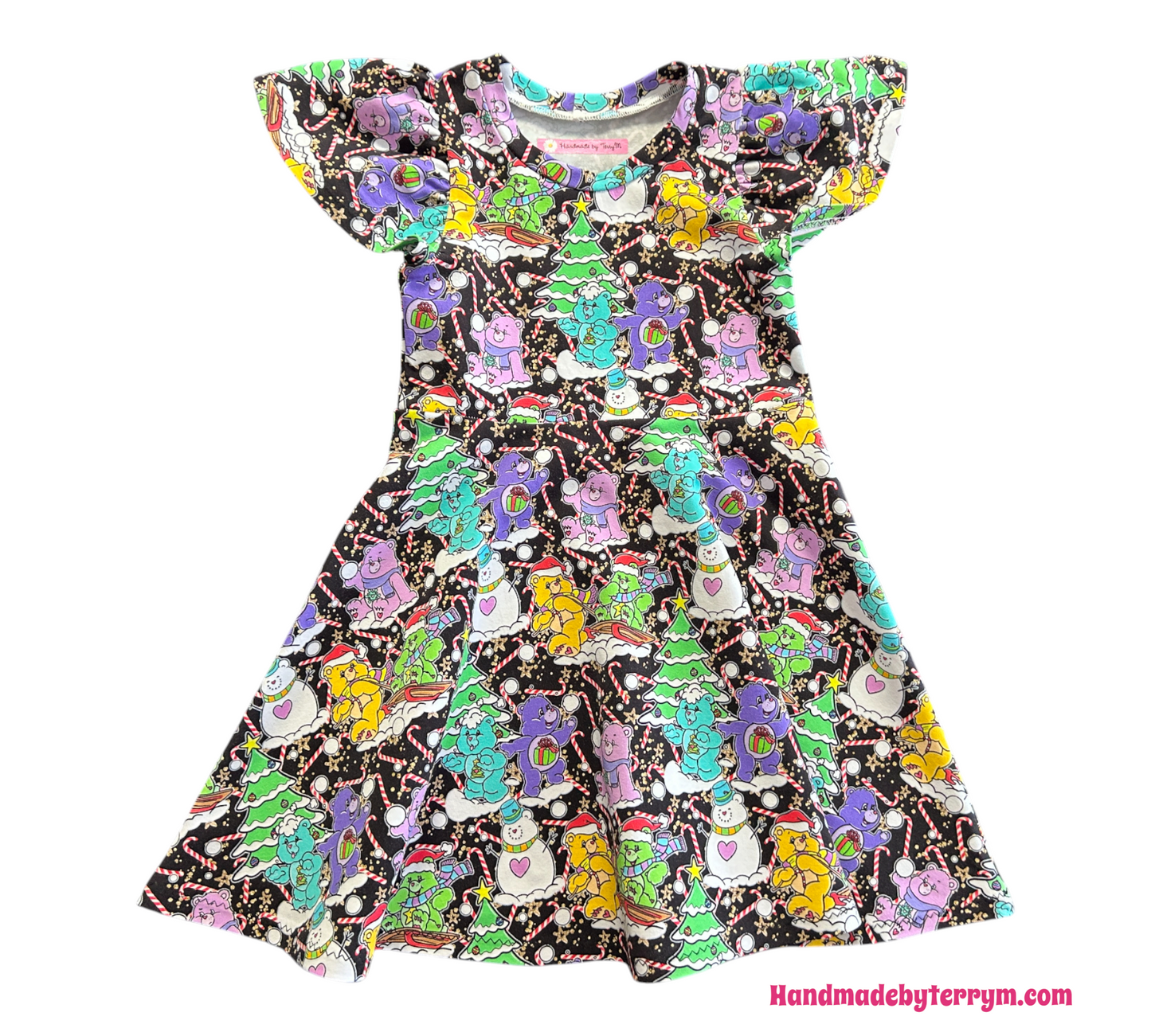 Christmas Carebear Dress - Size 4