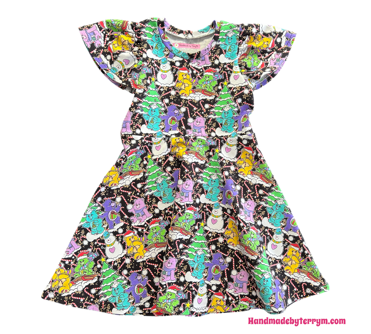 Christmas Carebear Dress - Size 5