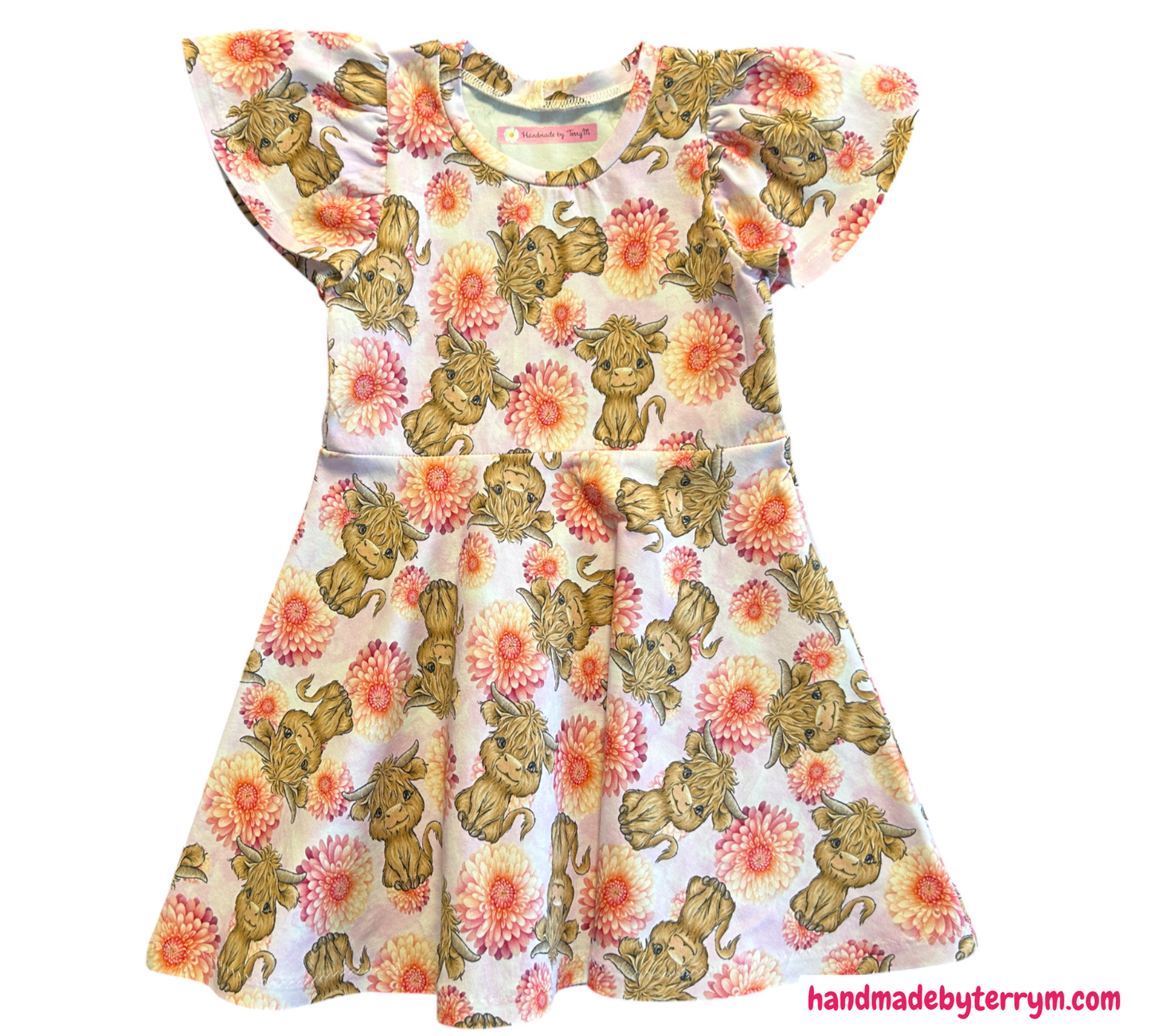 Highland Cow Dress - Size 3