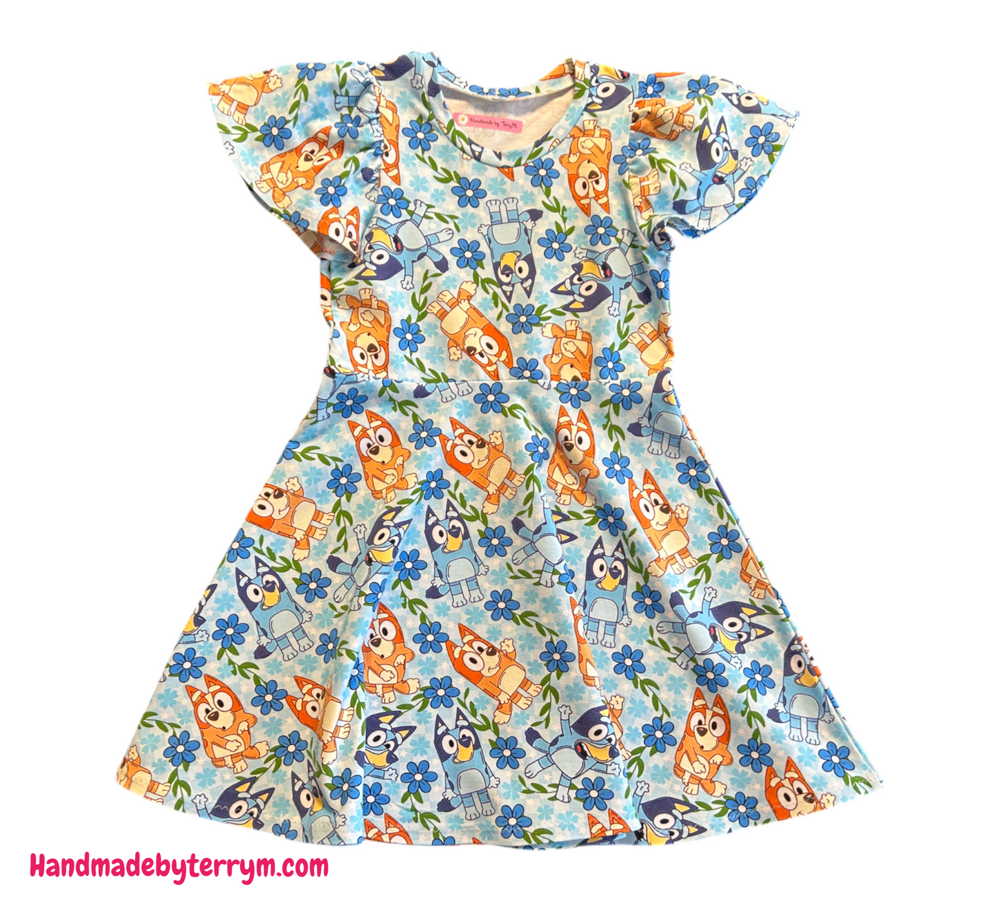 Blue Bluey Dress - Size 6