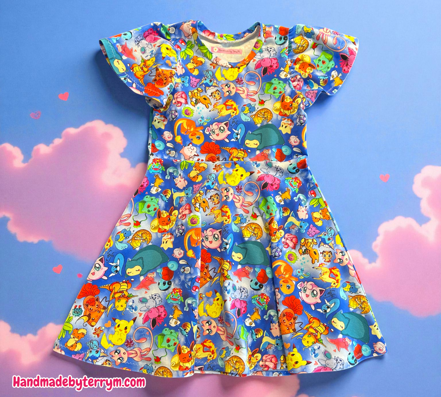 Bright Pokemon Dress - Size 6