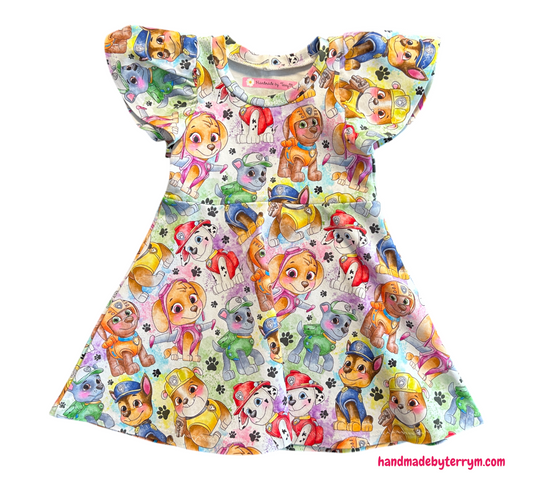 (1328) Puppy Dress - Size 1