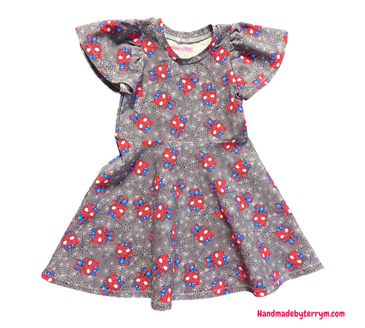 (1346) SpiderKitty Dress - Size 3