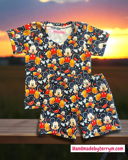 Mickey Tshirt & Shorts Set - Size 1
