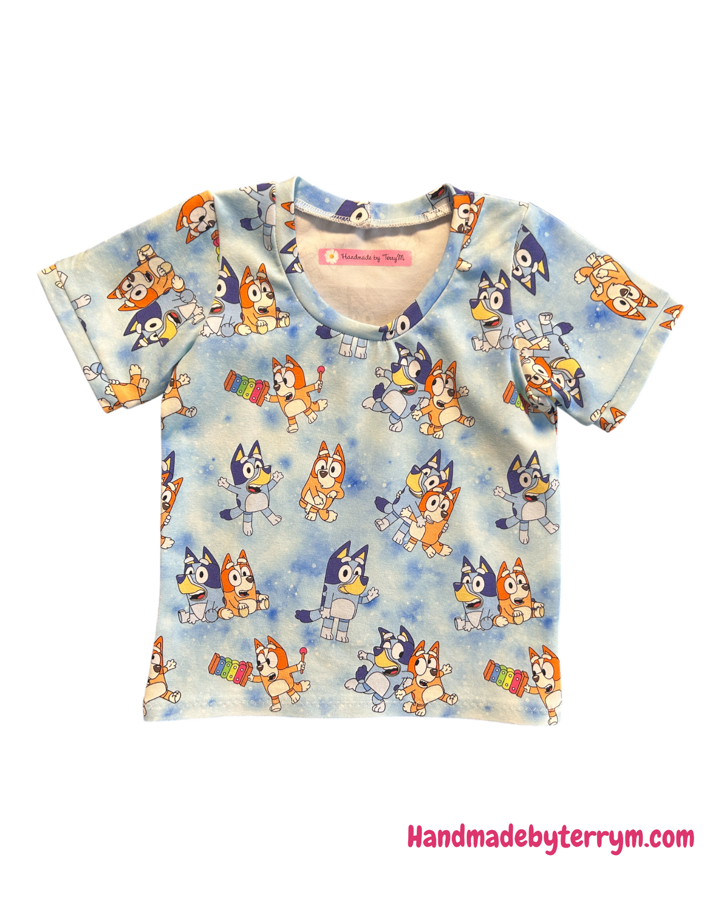 Blue Bluey Tshirt & Shorts Set - Size 1