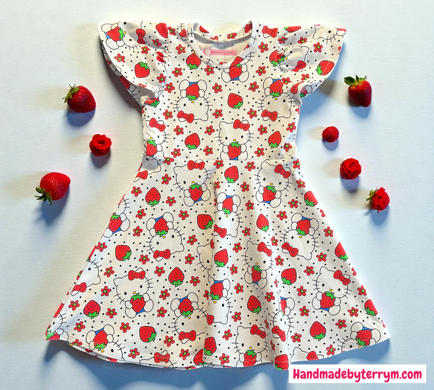 Strawberry Hello Kitty Dress - Size 5
