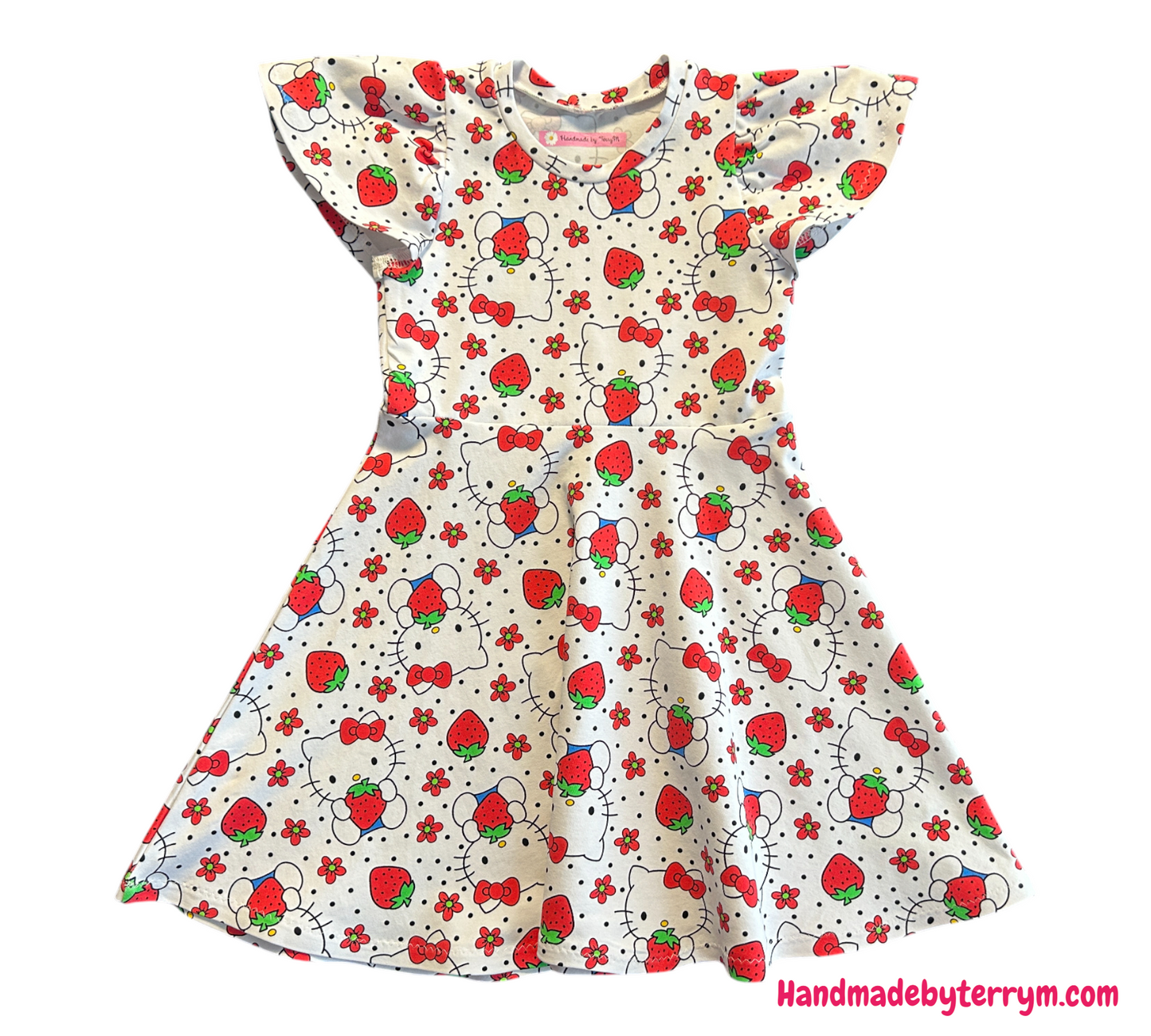 Strawberry Hello Kitty Dress - Size 5