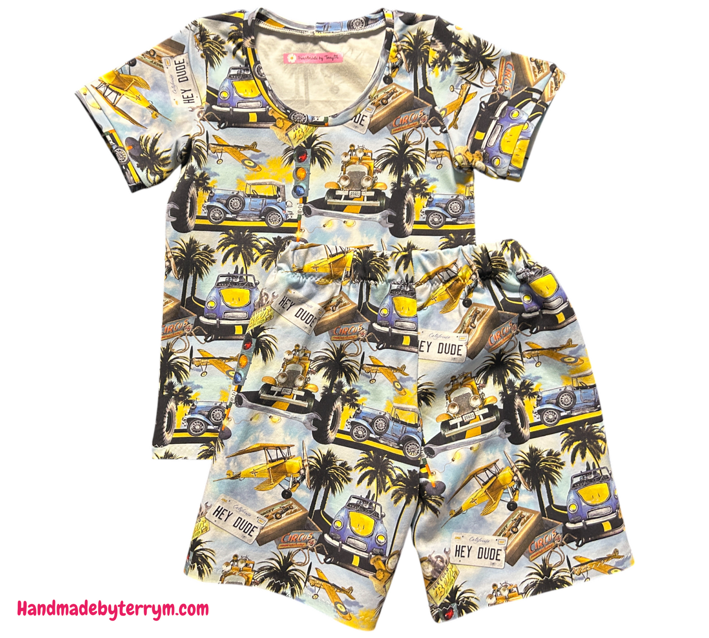(1387) Hey Dude Tshirt & Shorts Set - Size 5