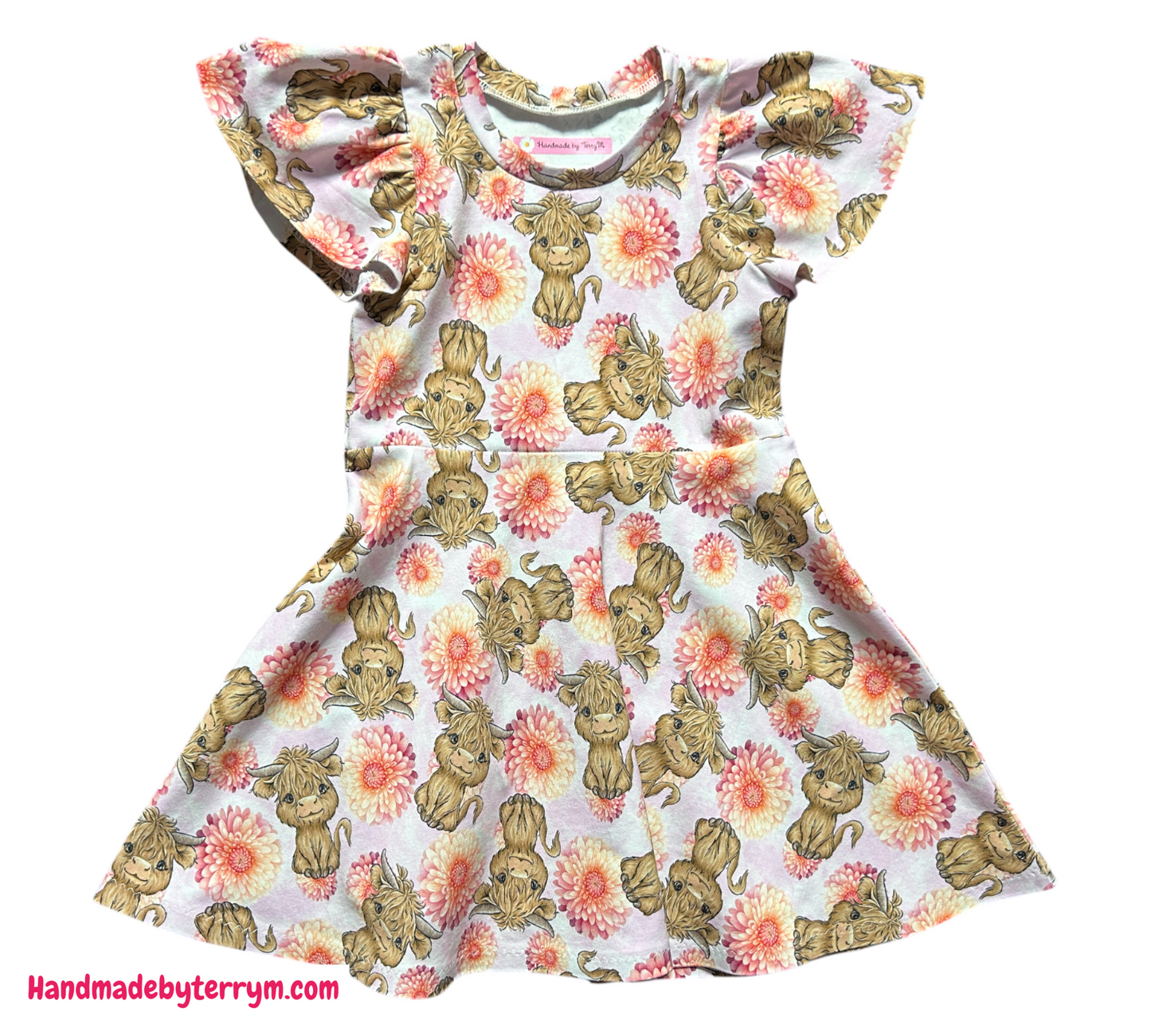 Highland Cow Dress - Size 3