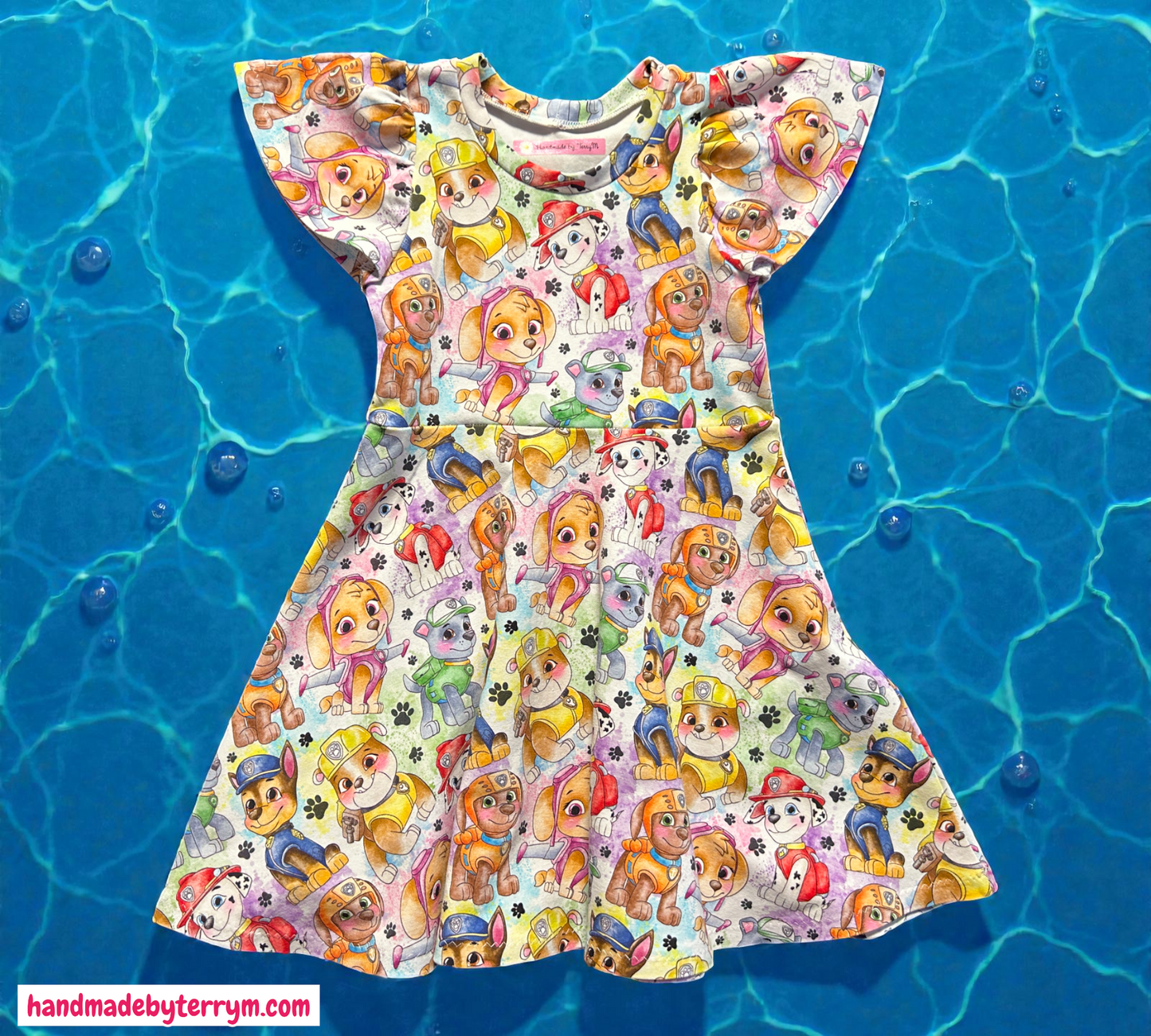 (1410) Puppy Dress - Size 4