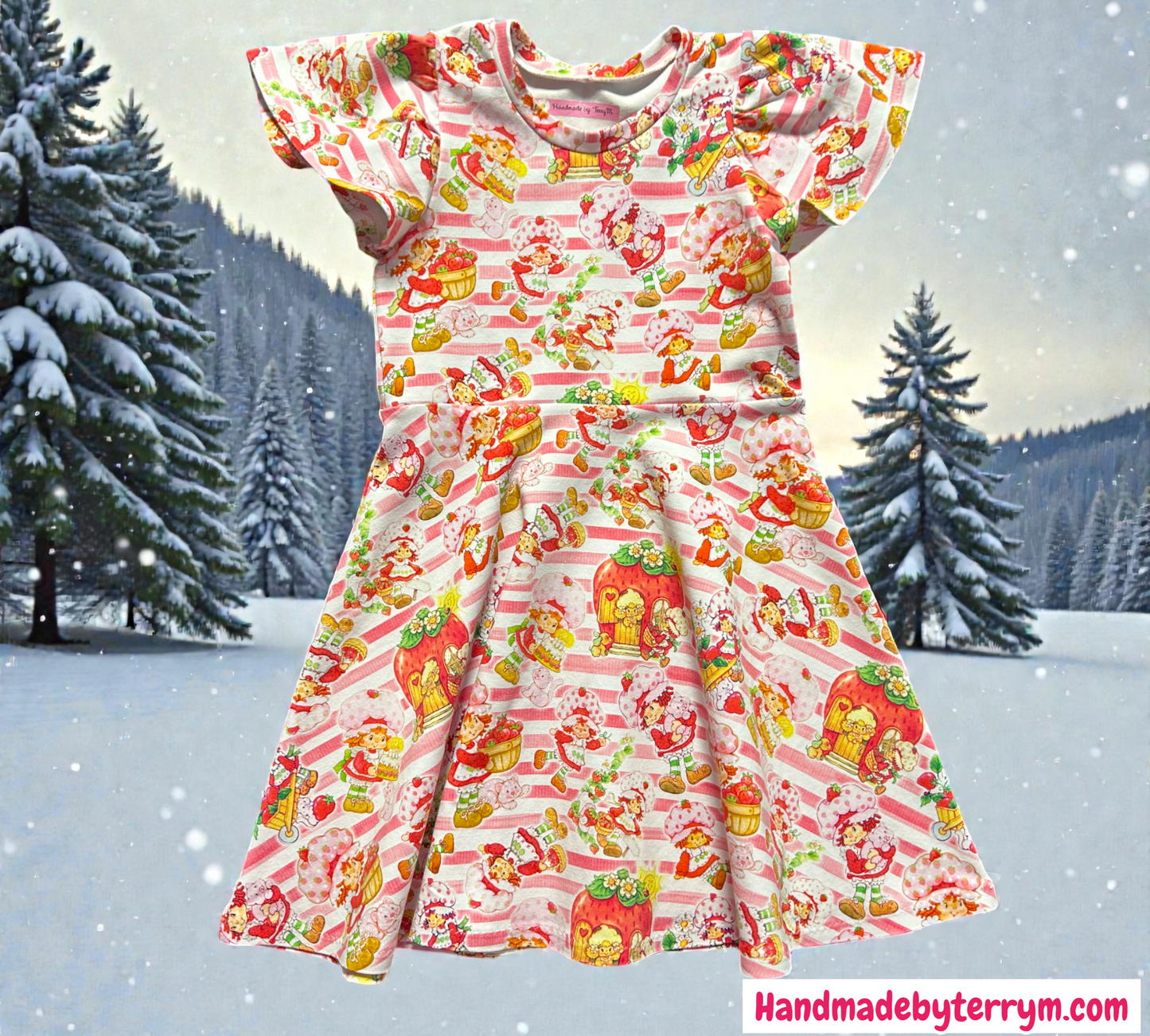 Strawberry Girl Dress - Size 5
