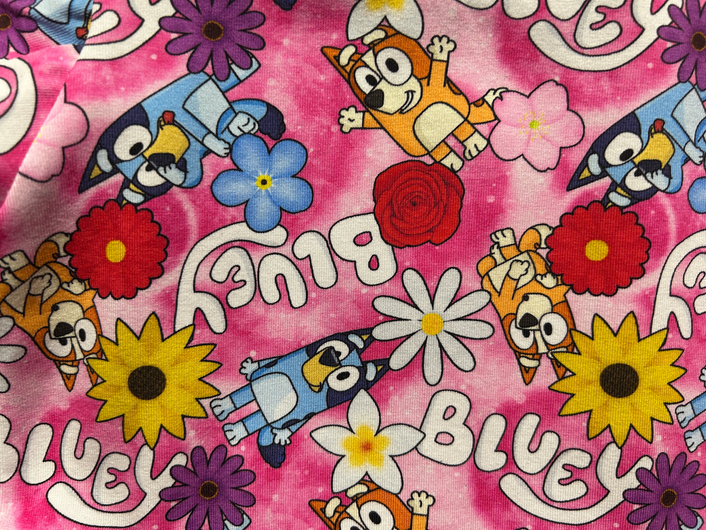 (1431) Blue Dog Dress - Size3
