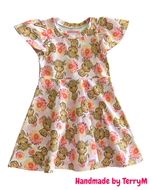 Highland Cow Dress - Size 4