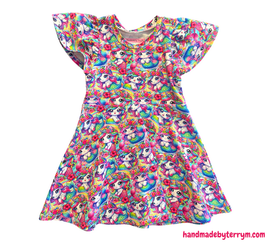 Mermaid Unicorn Dress - Size 2