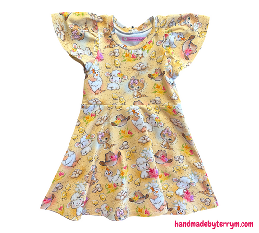 Yellow Farm Dress - Size 2