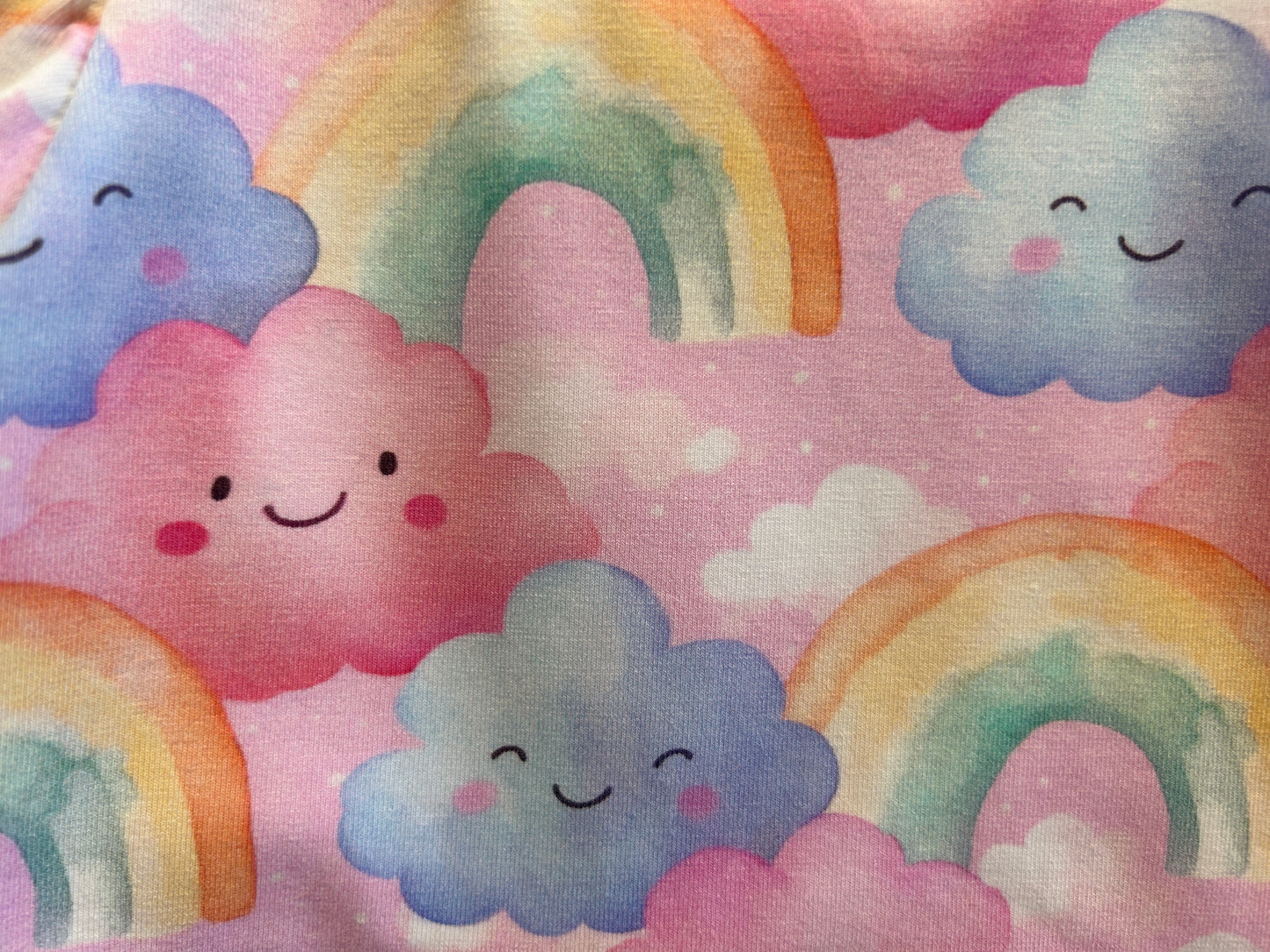 (1458) Rainbow Cloud Dress - Size 2