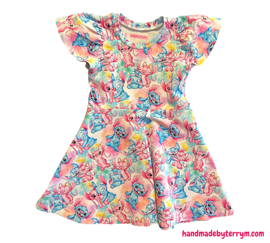 Alien Monster Friends Dress - Size 3