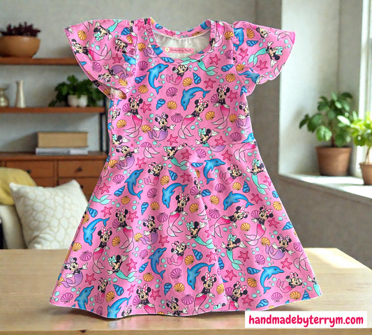 (1467) Mermaid Mouse Dress - Size 3