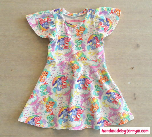 Colourful Bear Dress - Size 3