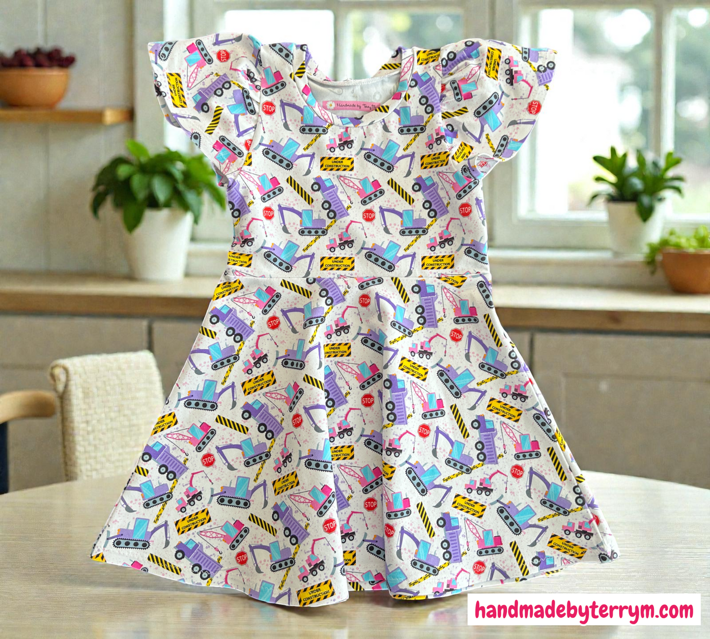 Purple Construction Dress - Size 3