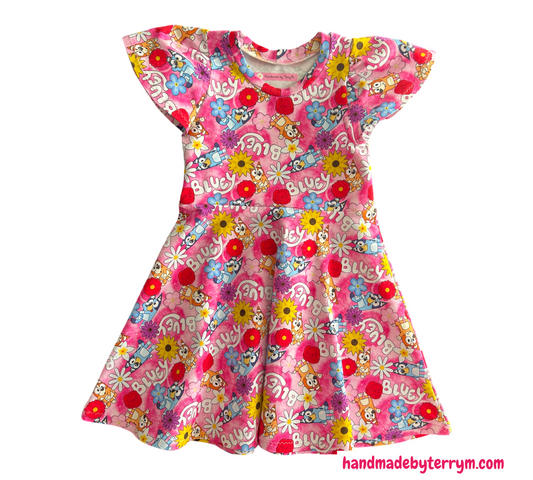 (1473) Pink Dress - Size 4