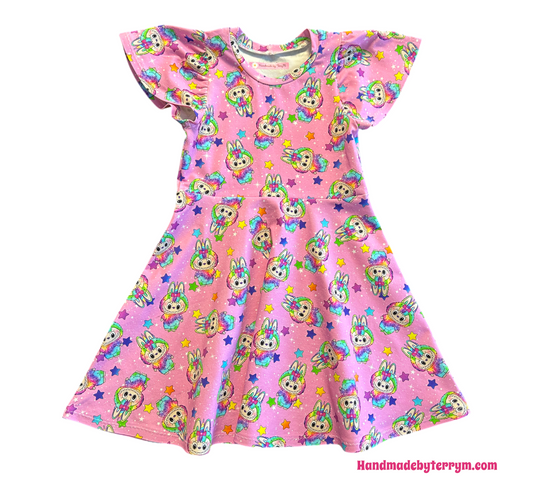 Pink Ugly Character Dress - Size 5