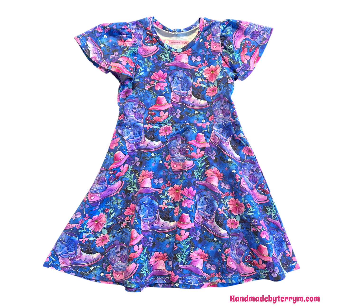(1493) Cowgirl boots'n'hat Dress - Size 5