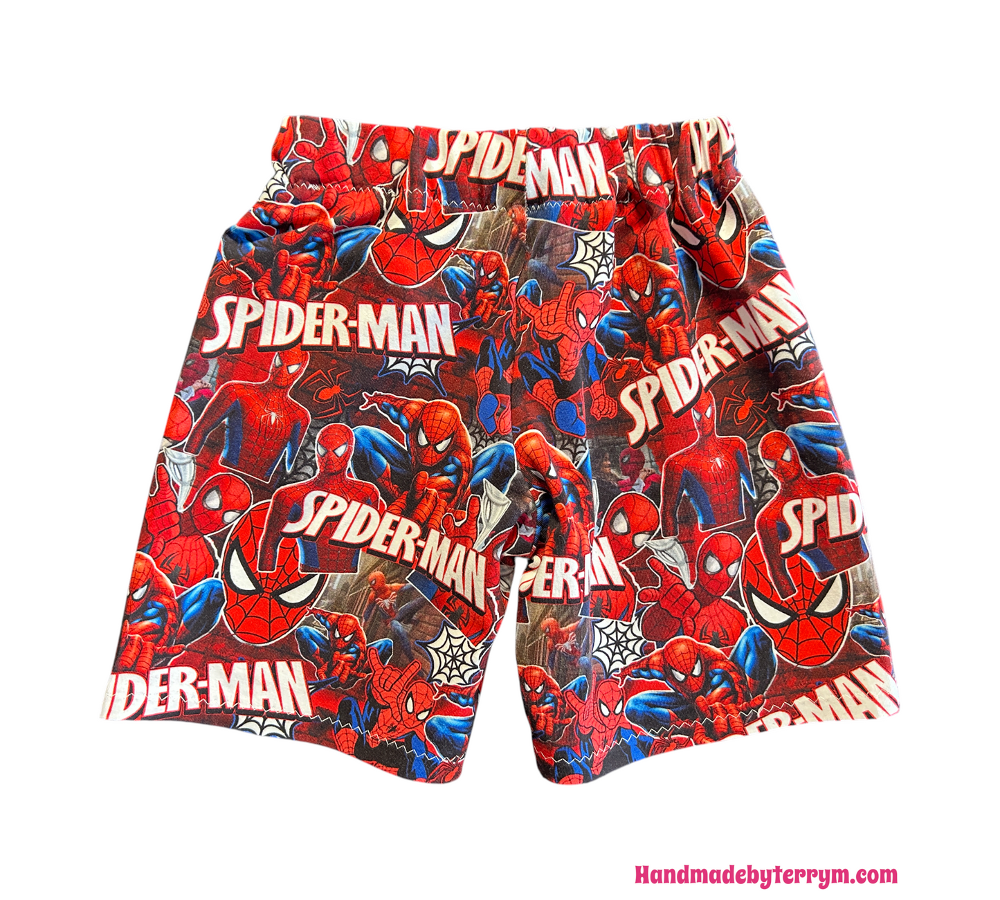 (1528) Spiderdude T-Shirt & Shorts Set - Size 2