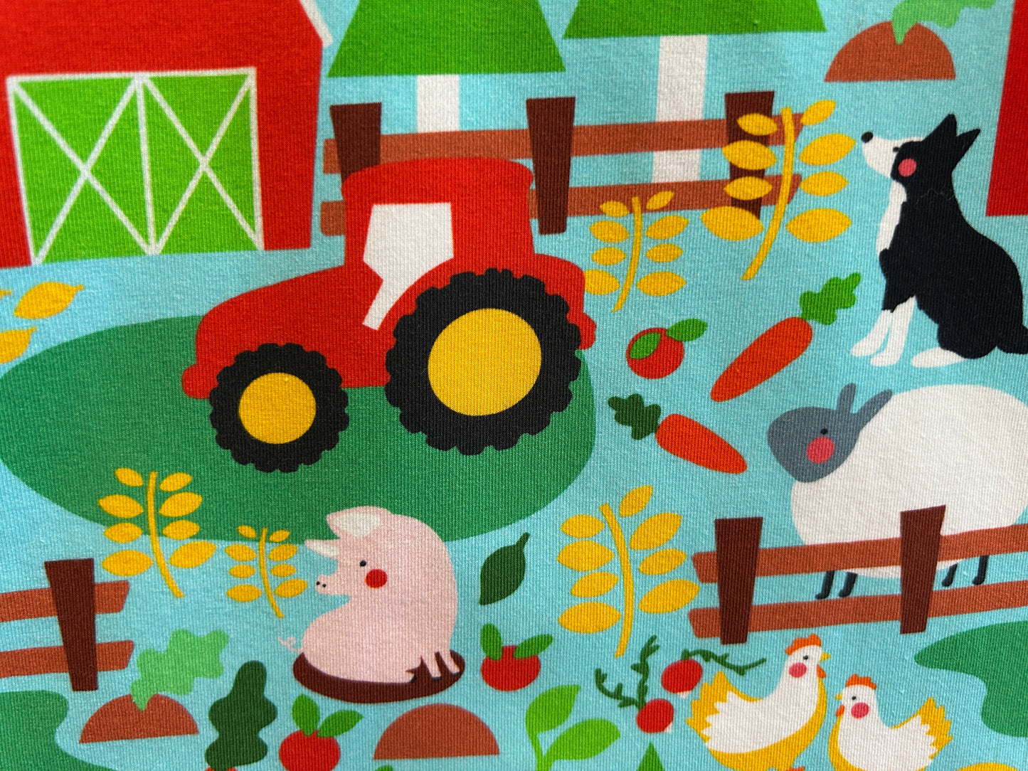 (1523) On the Farm T-Shirt & Shorts Set - Size 1