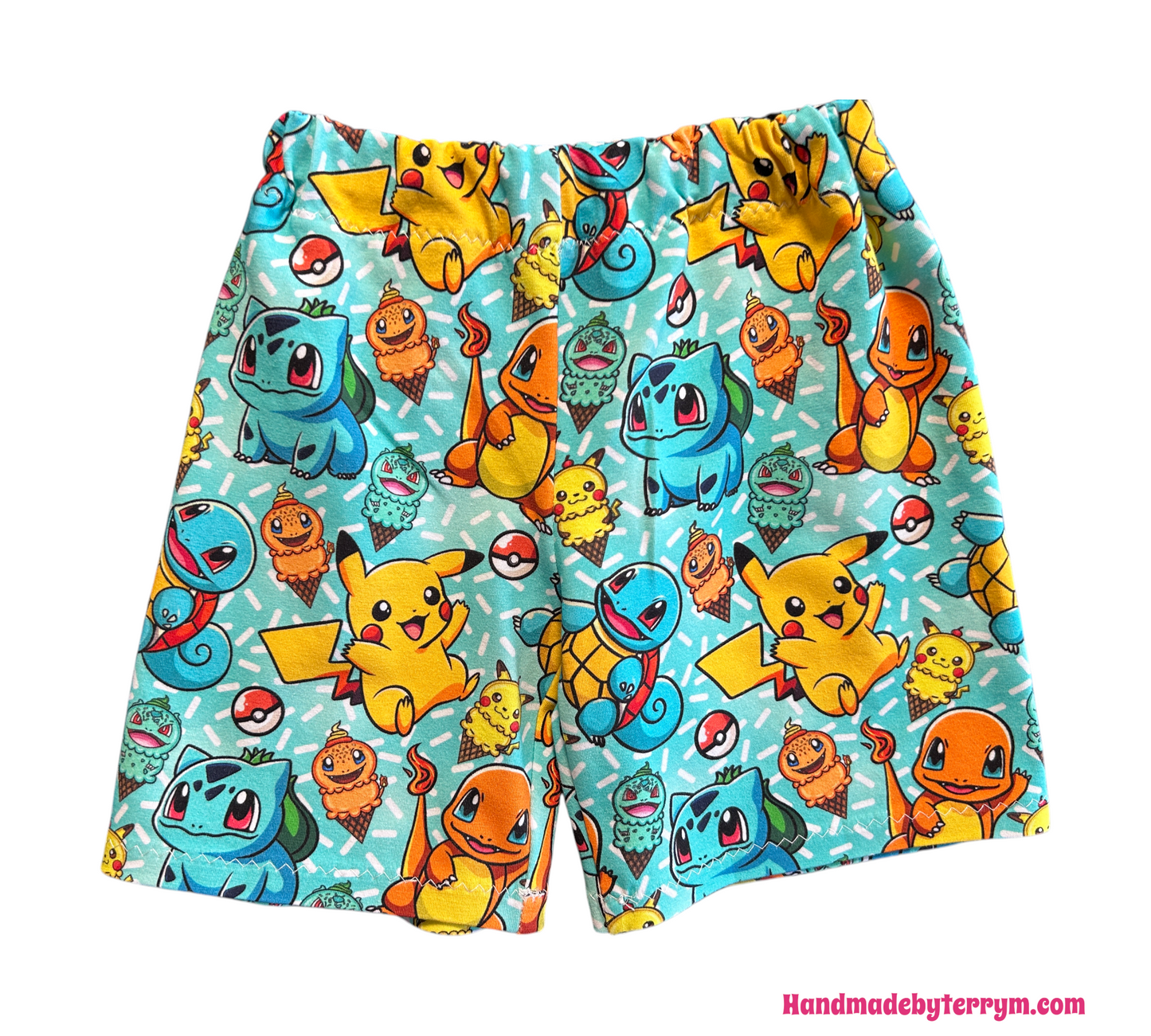 (1521) Pocket Monster T-Shirt & Shorts Set - Size 1