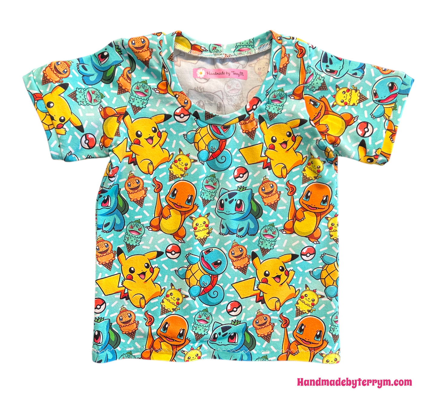 (1521) Pocket Monster T-Shirt & Shorts Set - Size 1