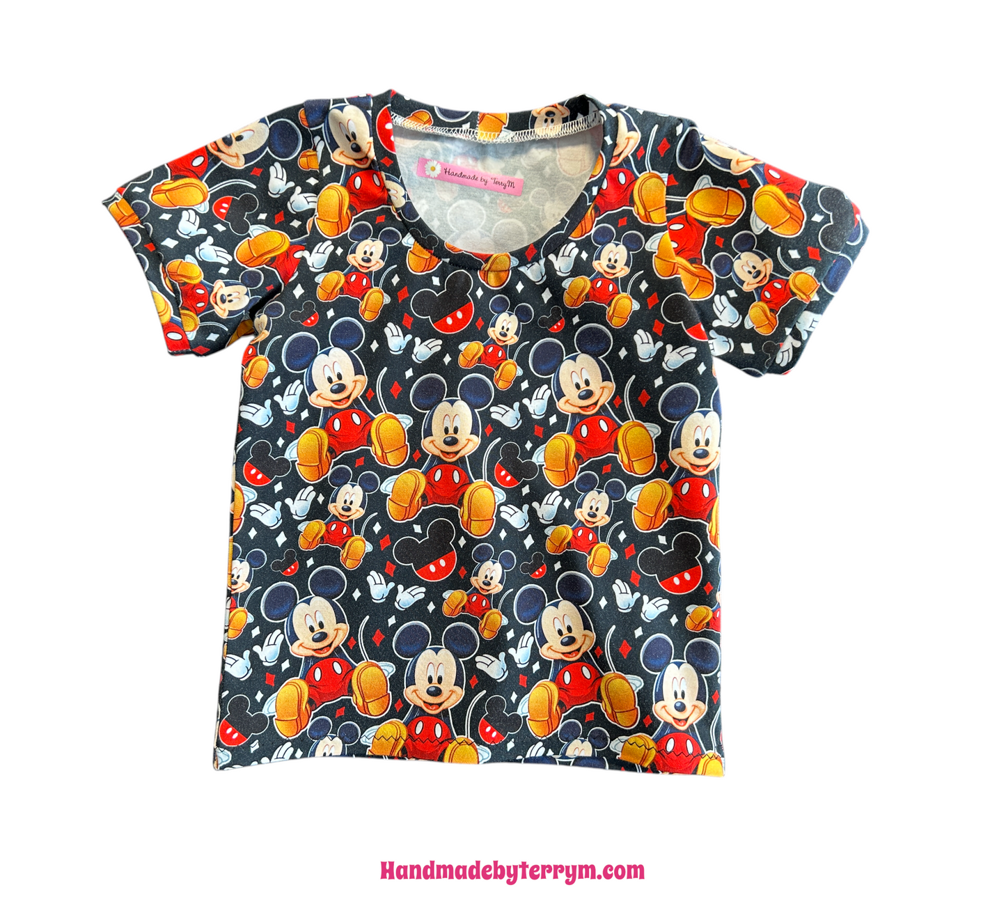 (1533) Mouse T-Shirt & Shorts Set - Size 2