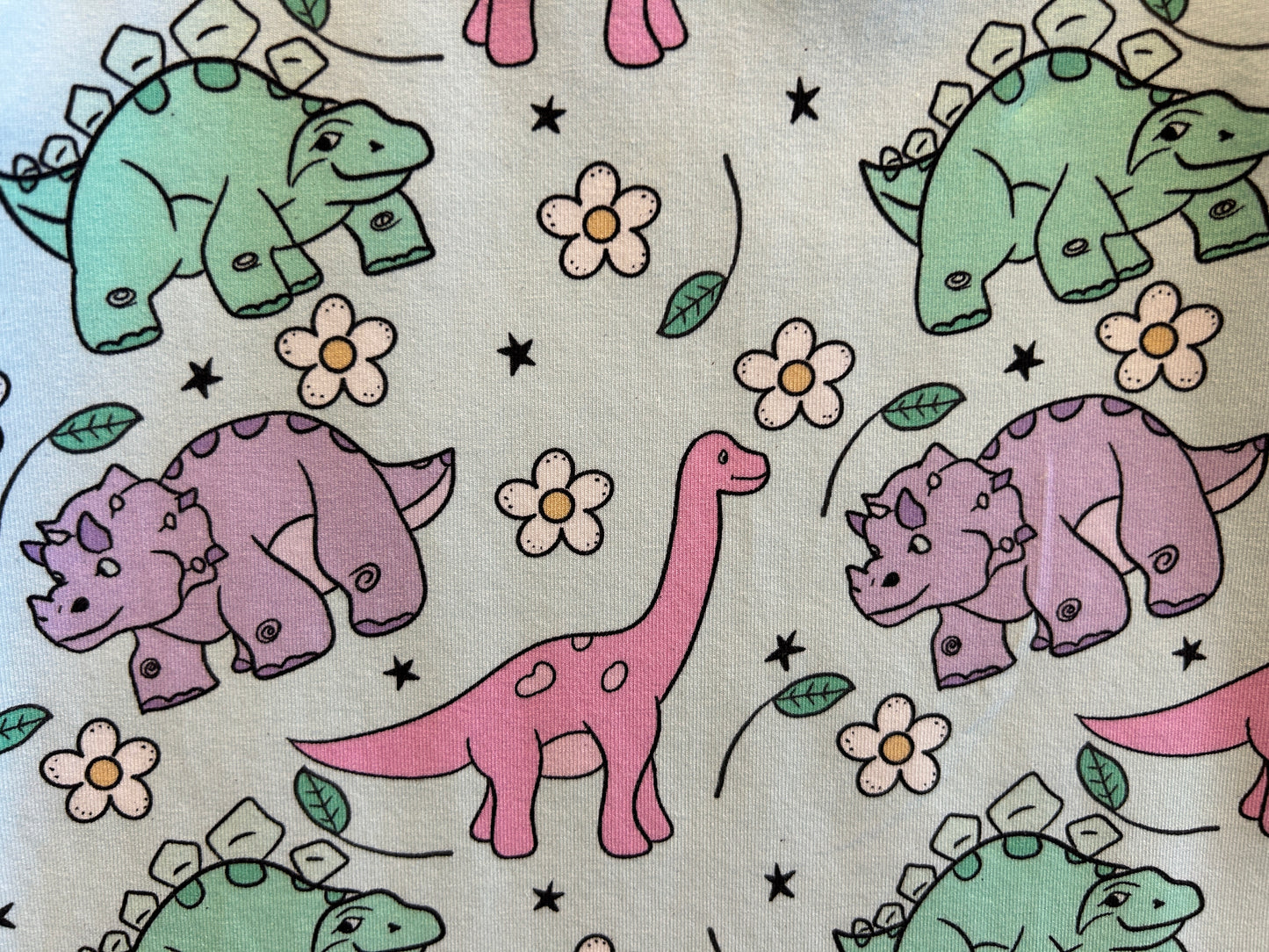 (1544) Coloured Dinosaurs T-Shirt & Shorts Set - Size 3