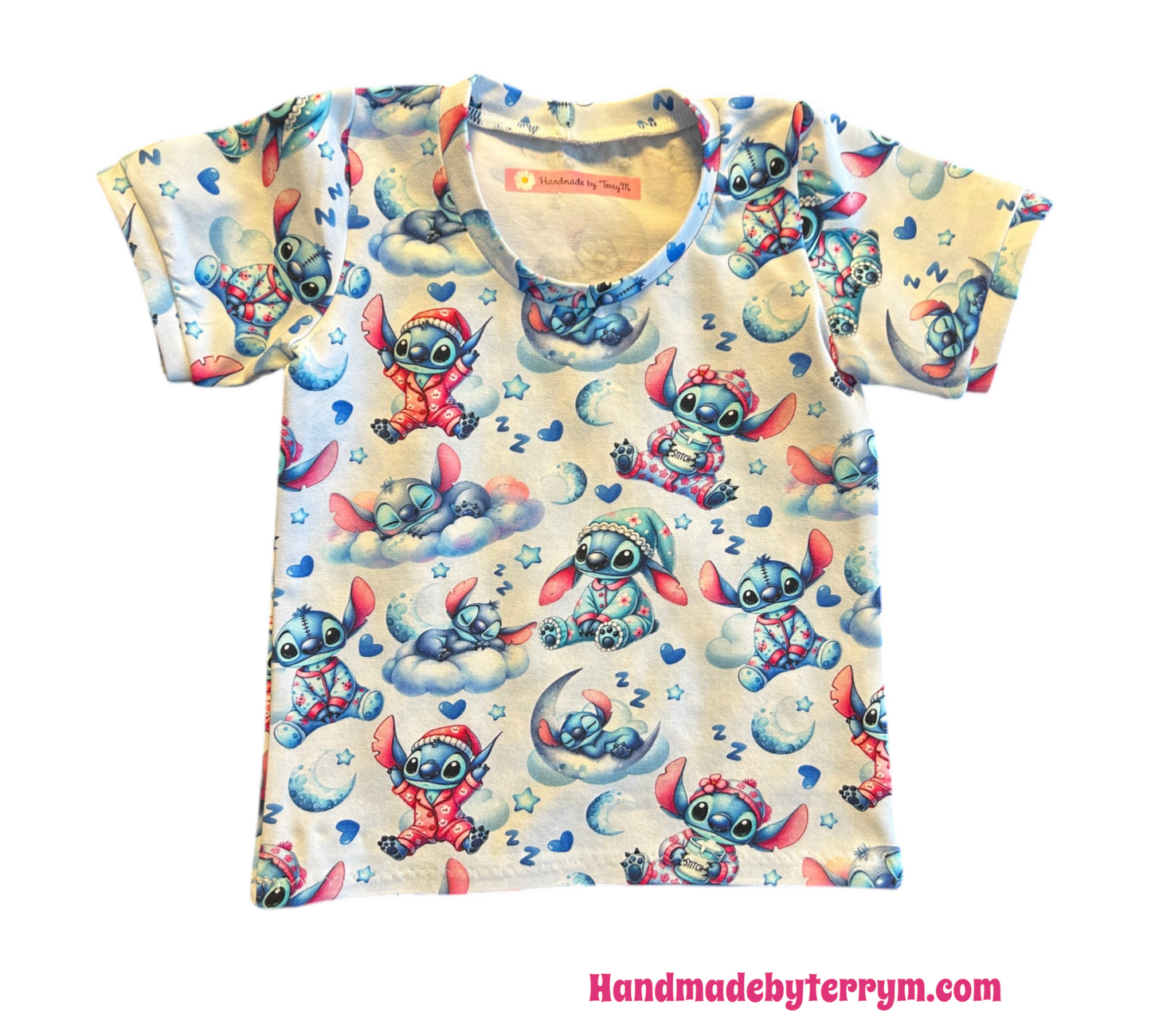 (1560) Sleepy Alien T-Shirt & Shorts Set - Size 1