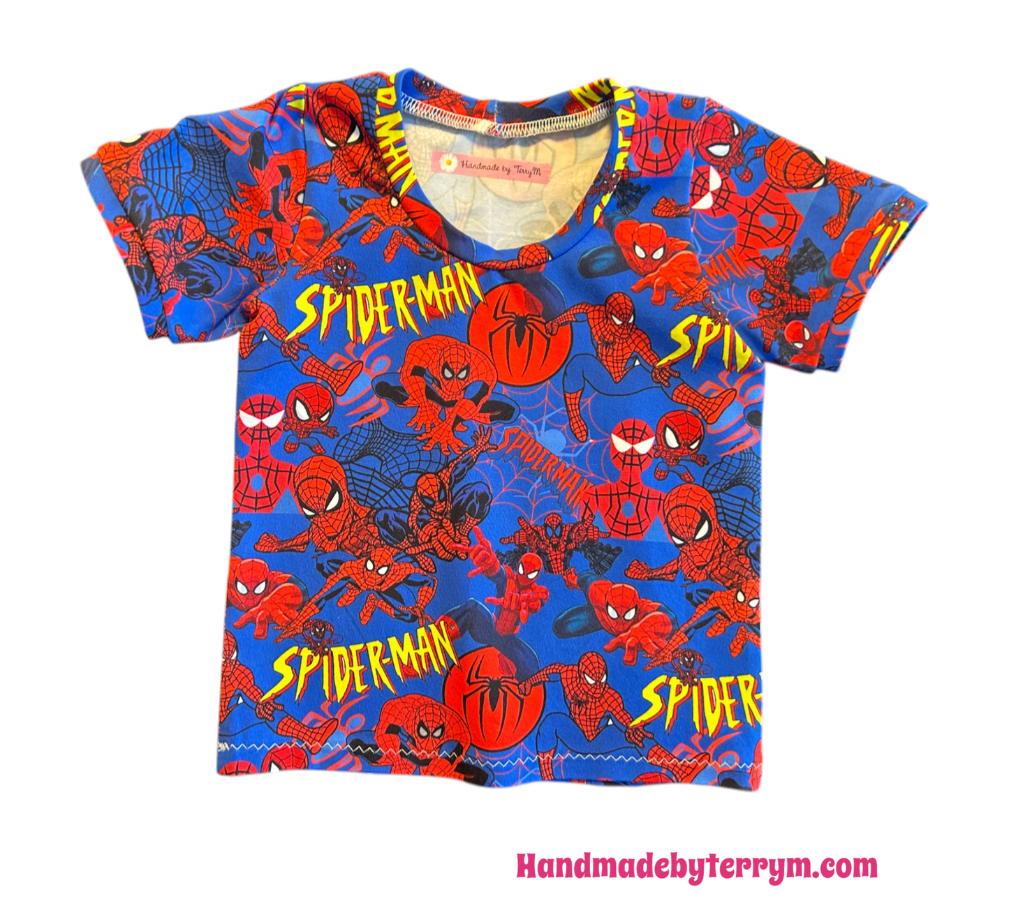 (1559) Spiderdude T-Shirt & Shorts Set - Size 1