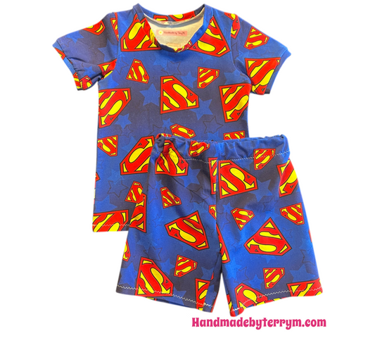 (1555) Big Red S T-Shirt & Shorts Set - Size 4