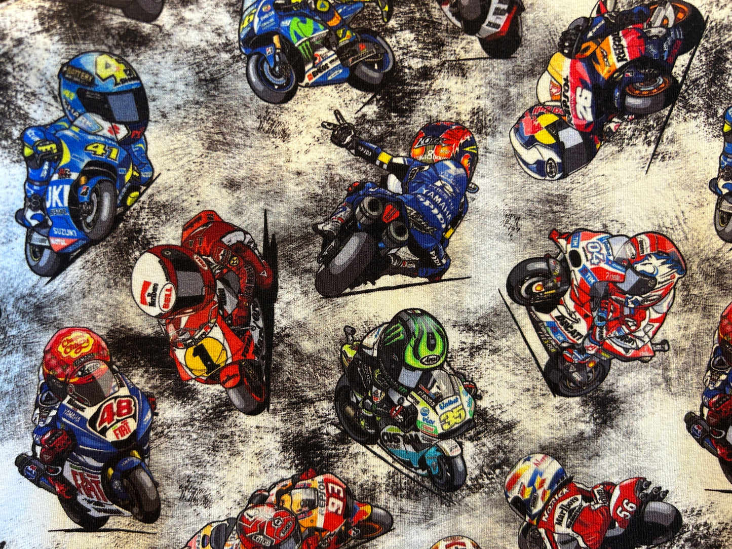 (1552) Motorbikes T-Shirt & Shorts Set - Size 4