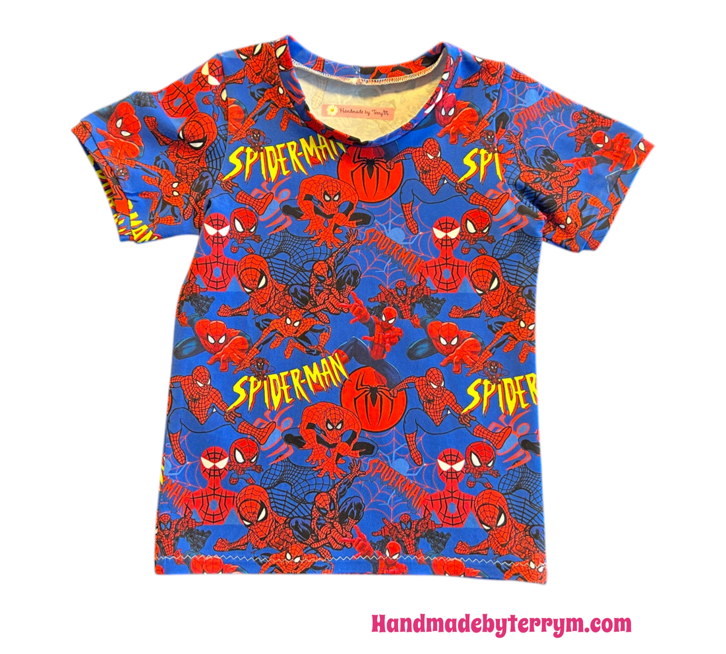 (1554) Spiderdude T-shirt & Shorts Set - Size 4